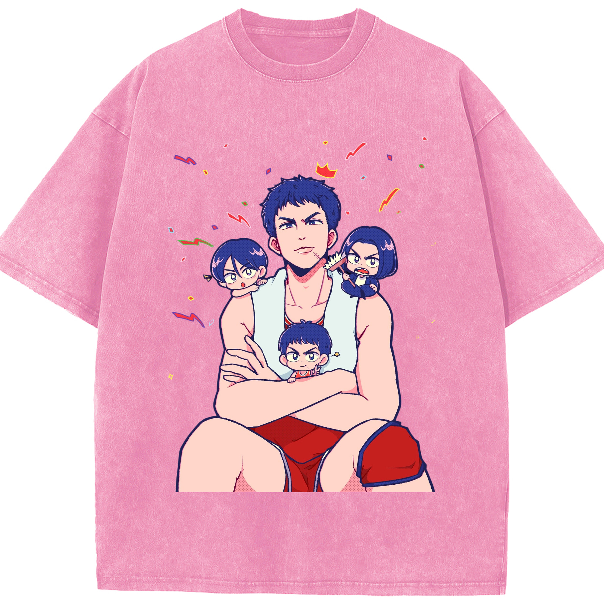 （画像用） SLAM DUNK／スラムダンク 綿100% ヴィンテージ風 半袖Tシャツ（フロントプリント）